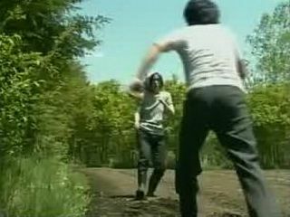 Fucking in Public Goes Wrong - Slut Gets Assaulted by Streaker