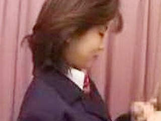 Japanese office woman swallows hot cum in wild XXX blowjob