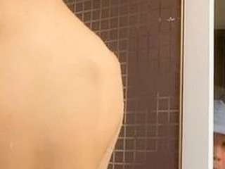 Nippon housewife's steamy hose-down turns into XXX threesome with Tokyo cable guy and Thai stud.